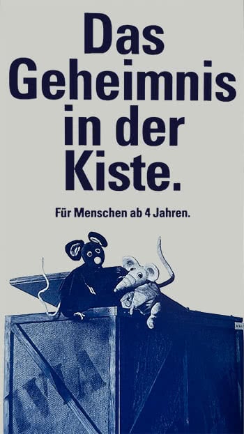 Werbeplakat -Das Geheimnis in der Kiste